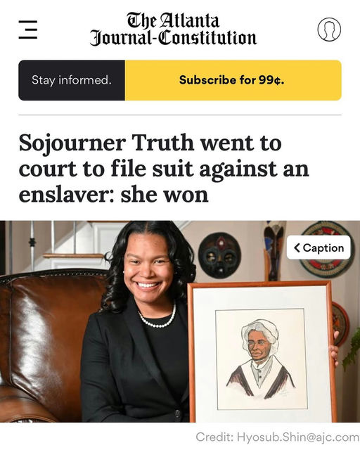 A heartfelt feature on Sojourner Truth in the AJC honored her legacy and inspired continued community engagement and activism. Discover the powerful legacy of Sojourner Truth as highlighted in The Atlanta Journal-Constitution, thanks to the insightful writing of Bo Emerson. This feature is a tribute to a trailblazer whose courage and achievements have paved the way for generations of Black women. Featured as part of AJC’s Black History Month series, this article delves into the enduring impact of resistance and resilience in the Black community. Holding dear a personal connection to this legacy, the piece also shines a light on Sojourner Marable Grimmett, proudly holding an illustration of Sojourner Truth by her late grandmother, Rev. Dr. June Morehead Marable. This story not only honors historical accomplishments but inspires ongoing efforts in community engagement and empowerment in under-resourced areas. For those interested in reading the full article and exploring more stories from the Black History Month series, visit the AJC website and navigate to their special features section. Engage with these powerful narratives to celebrate and reflect on the past, present, and future of Black resilience and leadership. Media Credit: Sojourner Marable Grimmett
